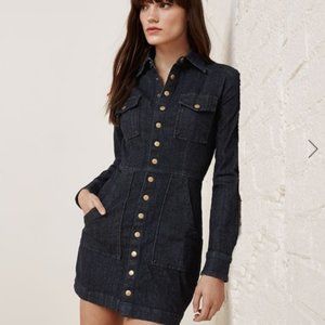 Reformation Hartley Denim Dress SIZE 8
